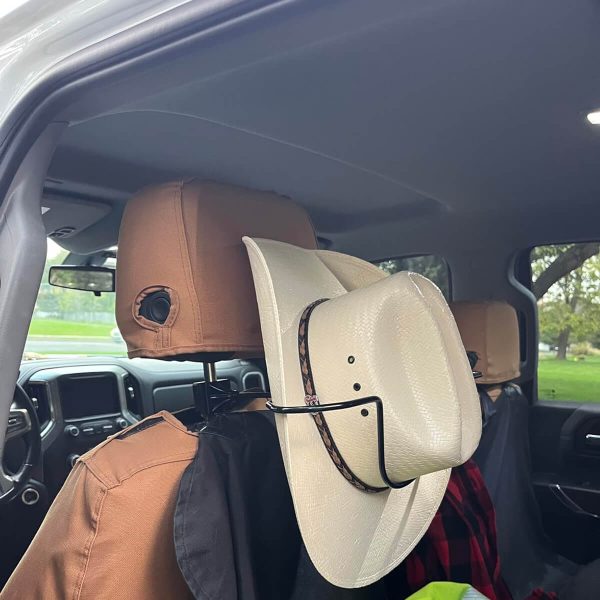 Secure and Stylish Cowboy Hat Holder for Truck